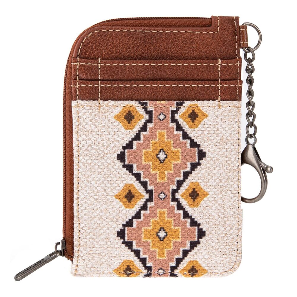 8348 Wrangler Card Wallet Boho Aztec Credit Card Holder with Zipper Pocket